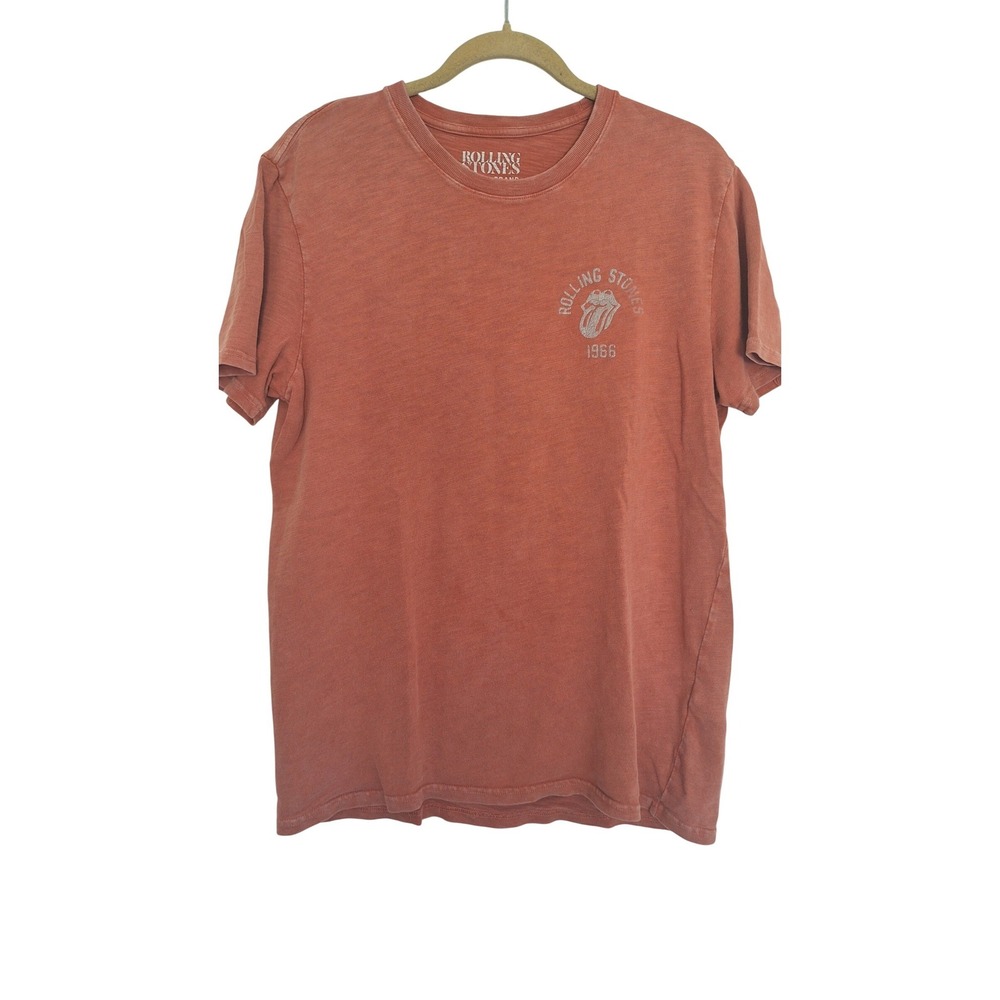 Lucky Brand Rolling Stones 1966 Los Angeles Graphic T-Shirt Burnt Orange Large